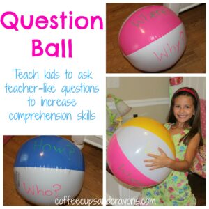 Practice Questioning with a Question Ball - Coffee Cups and Crayons