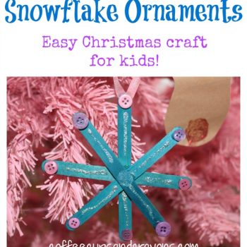Snowflake Ornaments: Easy Christmas Kids Craft