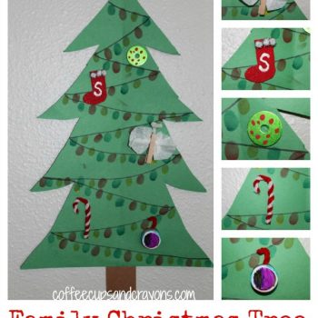 Christmas Crafts for Kids: Family Tree with Mini-Ornaments