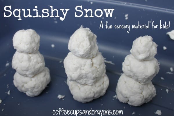 Squishy Snow Sensory Material for Preschool