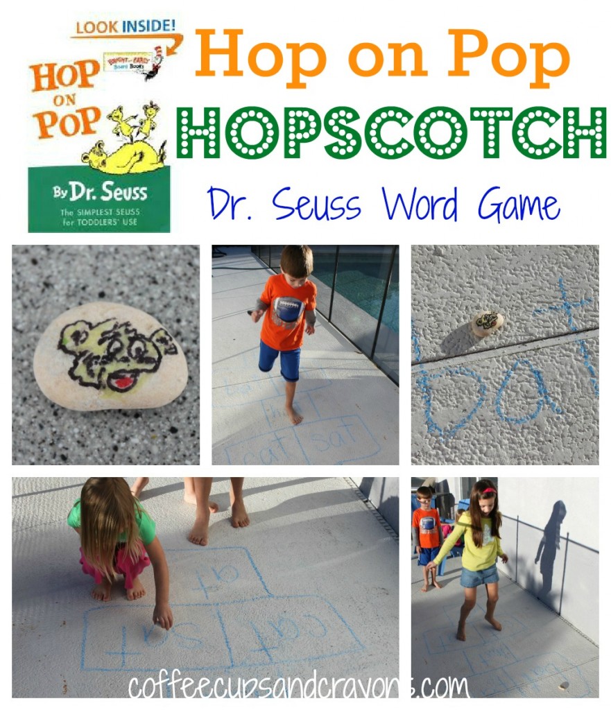 Hop on Pop Hopscotch: A Dr Seuss Game from Coffee Cups and Crayons