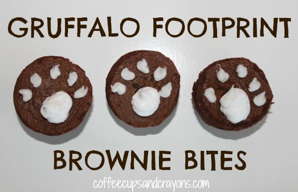 Gruffalo Footprint Brownie Bites