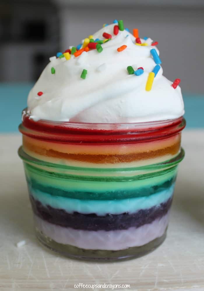 How to Make Rainbow Jell-O Jars! Fun for a St. Patrick's Day Dessert Idea!