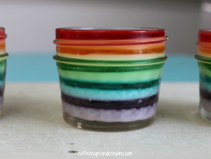 Layered Rainbow Jello Recipe