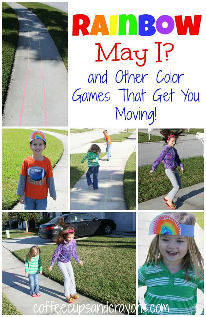 Rainbow Outdoor Games for Preschoolers from Coffee Cups and Crayons