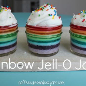 Rainbow Jell-O Jars