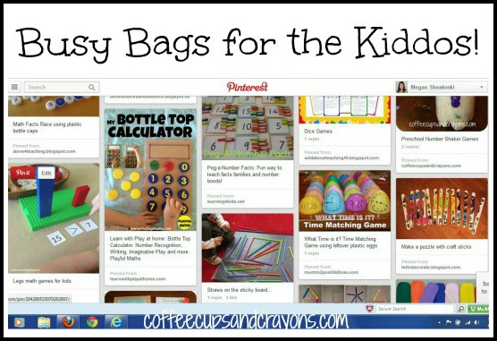 Busy Bags for the Kiddos Pinterest Board