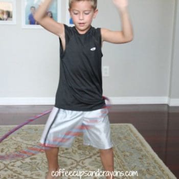 Kids Craft Duct tape hula hoop!
