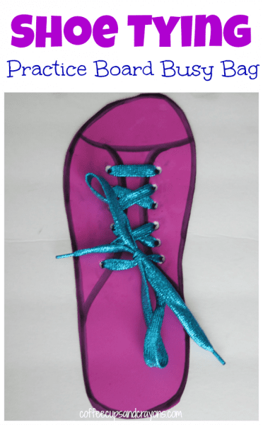 How to Tie Shoes: Shoe Tying Busy Bag Board