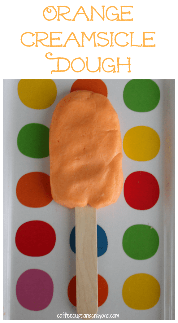 Orange Creamsicle Dough!  A fun play dough like substance kids can play and create with!