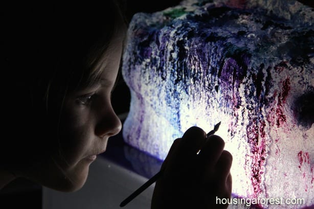 Glowing Ice Painting
