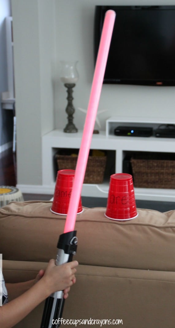 Practice Sight Words with Light Sabers!  A fun activity to get kids excited about reading.