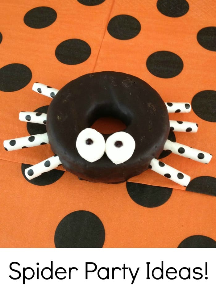 Cute ideas for a spider themed party or play date.  Perfect for preschoolers!