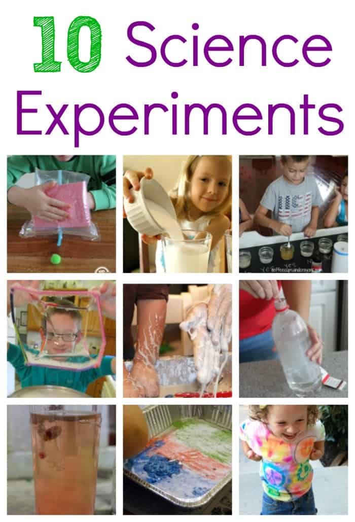 10 Hands On Science Experiments for Kids!