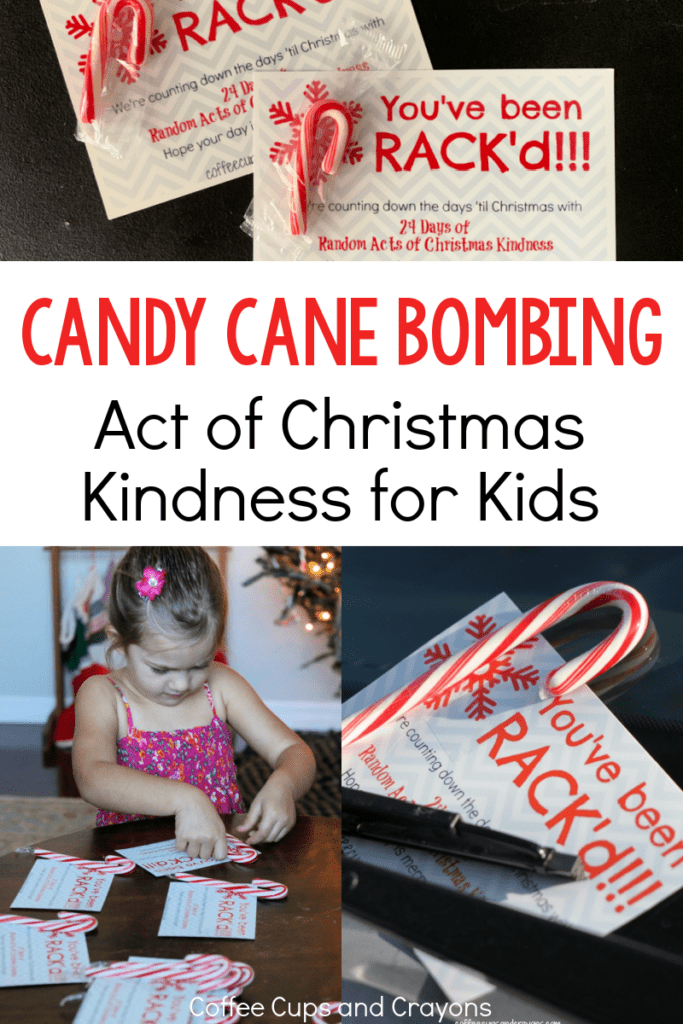 Random Act Of Christmas Kindness Candy Cane Bomb A Parking Lot Coffee Cups And Crayons