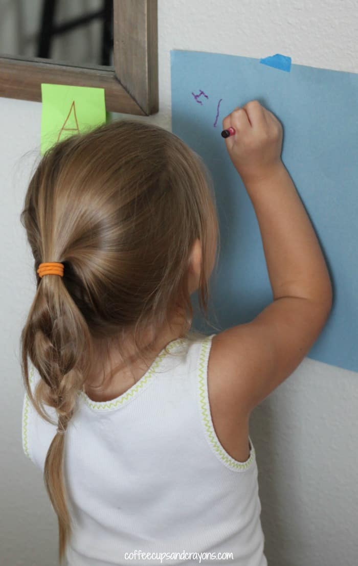 Find and Write Letter Scavenger Hunt Preschool Activity!