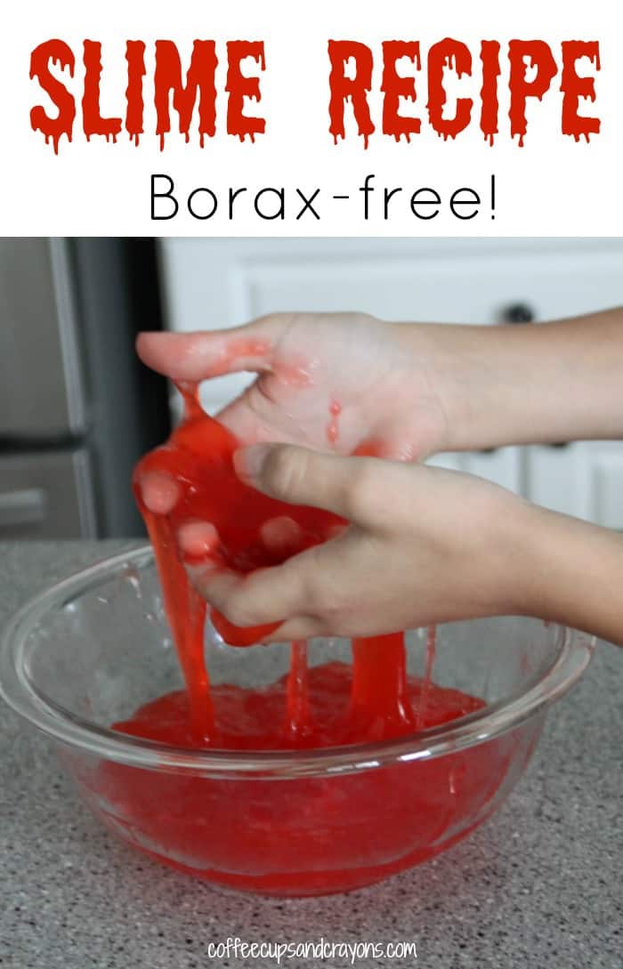 Easy 2 ingredient slime recipe for kids! No Borax in this one. :)