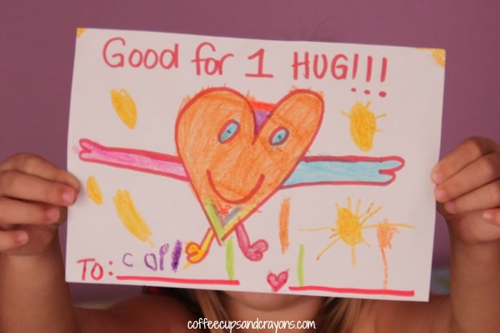 Easy Act of Kindness--Hug Coupons!