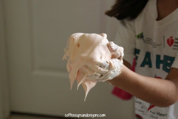 Shaving Cream Snow Ball Painting