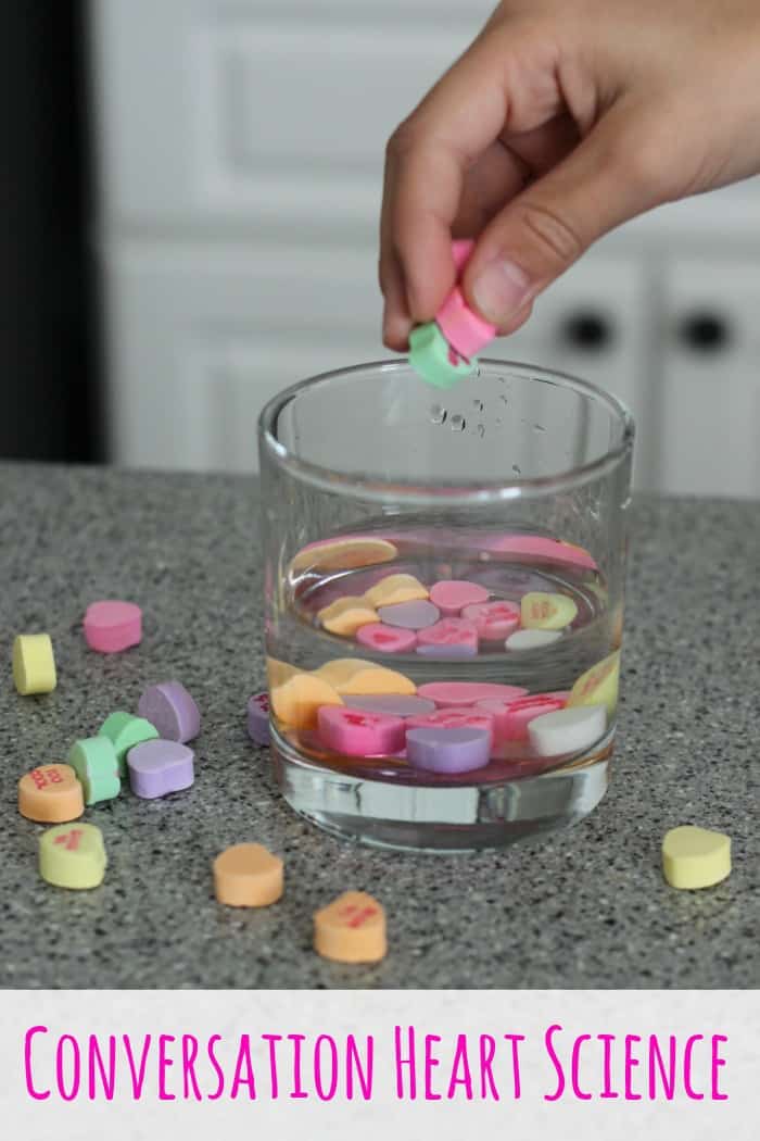 Science Experiments Kids Can Do With Conversation Hearts!