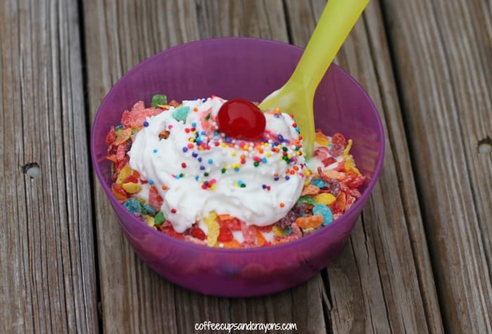 Fun Rainbow Ice Cream Sundaes with a Secret Ingredient!