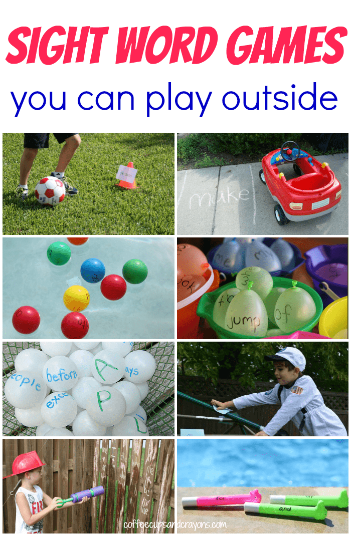 Fun Sight Word Games You Can Play Outdoors!
