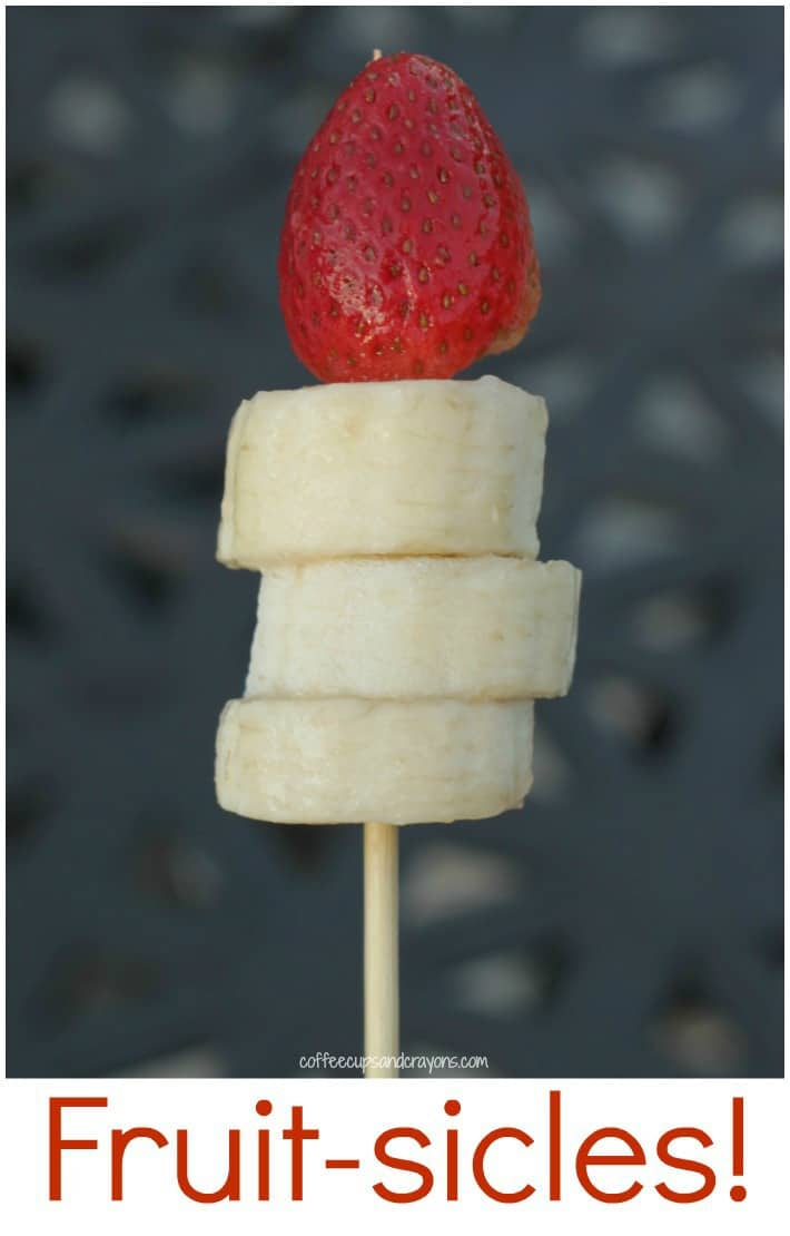 Fruit-sicles! Super healthy popsicles that kids can make!