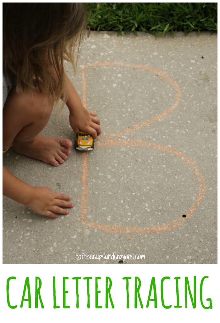 Letter Tracing Practice with Toy Cars is So Much Fun! A Great Way to Practice Letter Strokes.