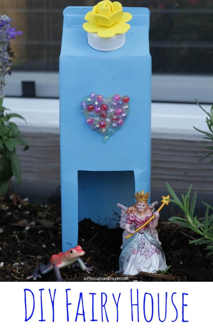 Easy Upcycled Fairy House Craft for Kids