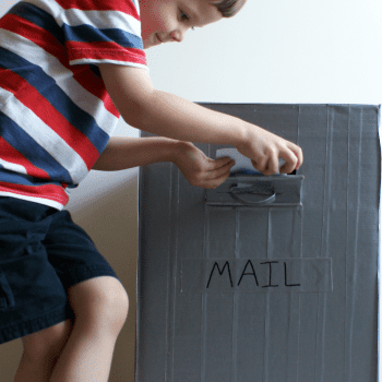 DIY Mail Box and Letter Writing Practice