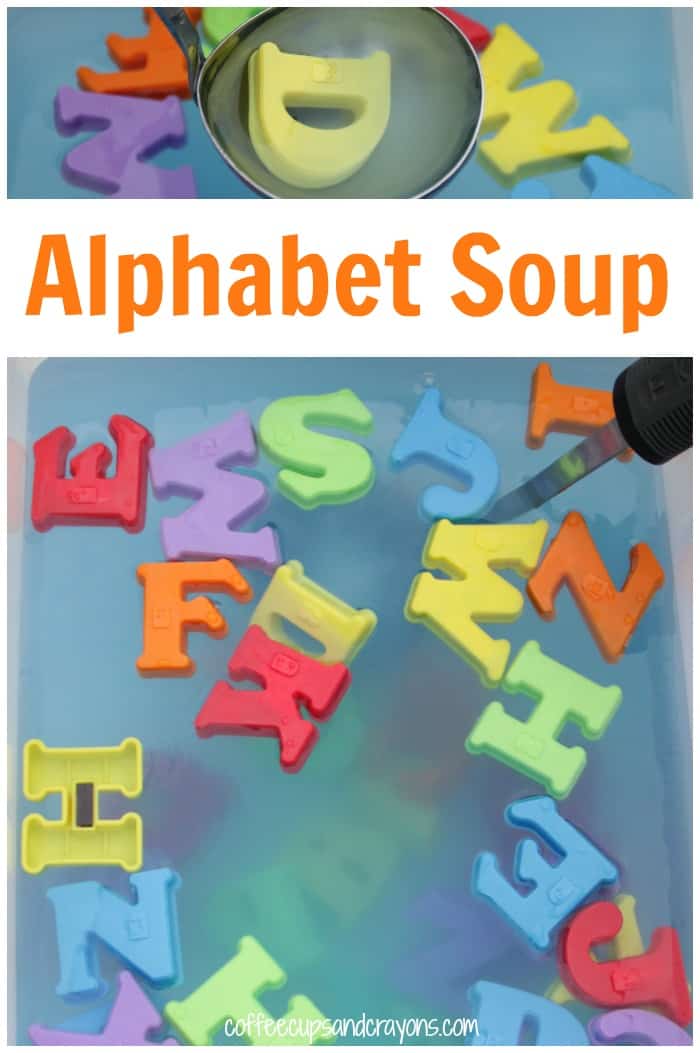Alphabet Soup Letter Activity for Kids! Ways to learn and play in the post.
