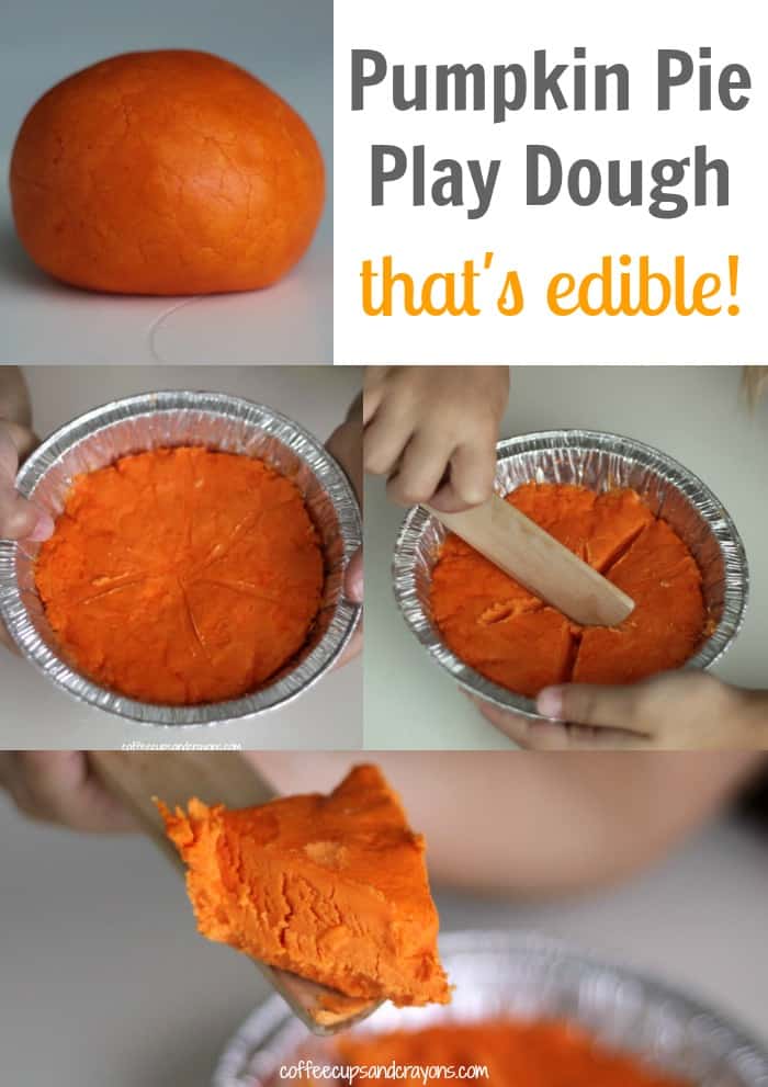 Edible Pumpkin Pie Play Dough Recipe! Perfect fall fun for kids. )