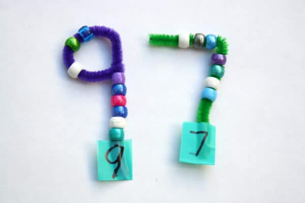 Writing and representing numbers with beads