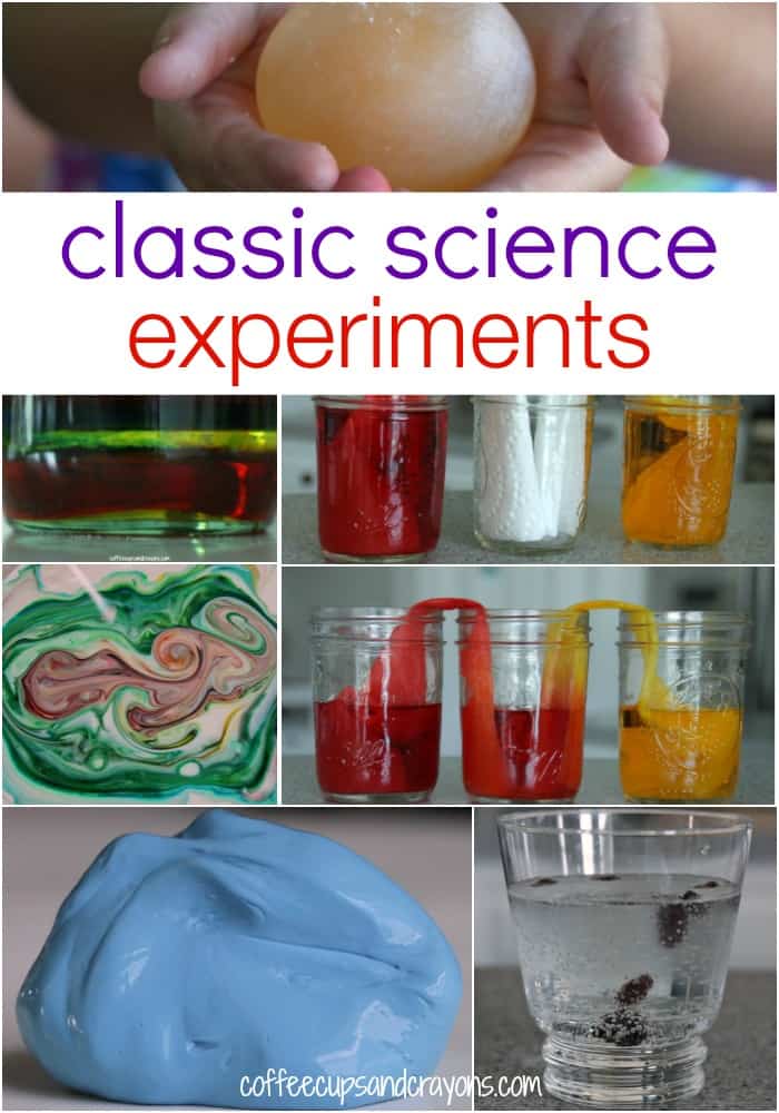 Classic Must Do Science Experiments for Kids!