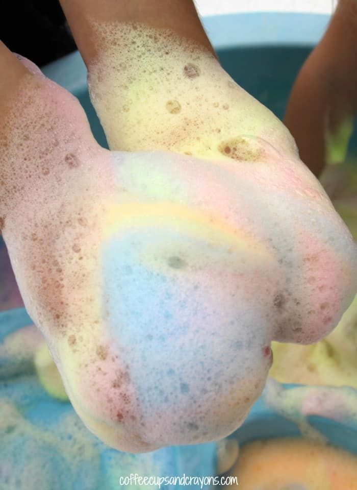 Soap Foam from the 150+ Screen-Free Activities for Kids!