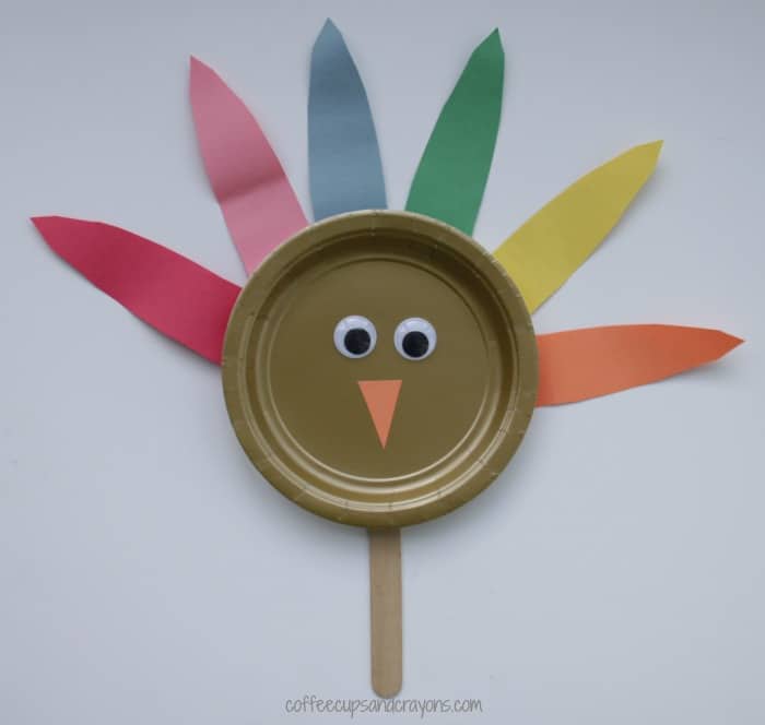 Turkey Paper Plate Craft for Thanksgiving