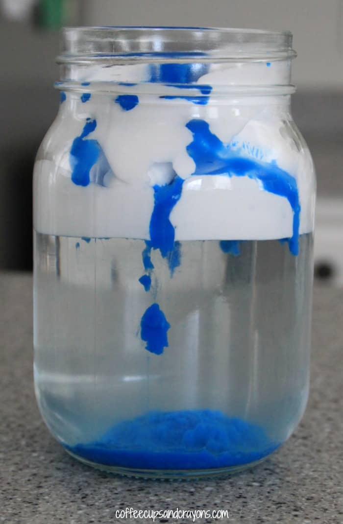 Make a Rain Cloud in a Jar Science for Kids