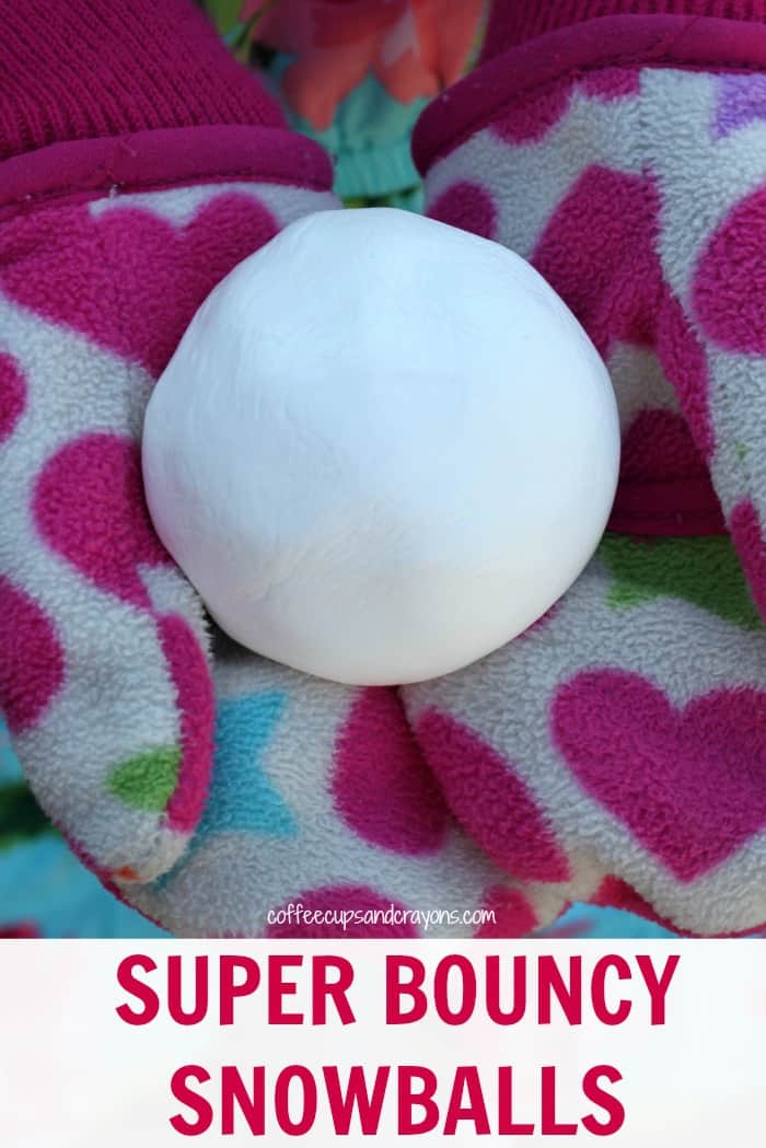 Super Bouncy Snowballs! It's a science experiment you can play with...it's crazy cool!!!