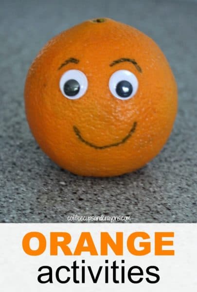 Orange Craft and Snack for Preschool