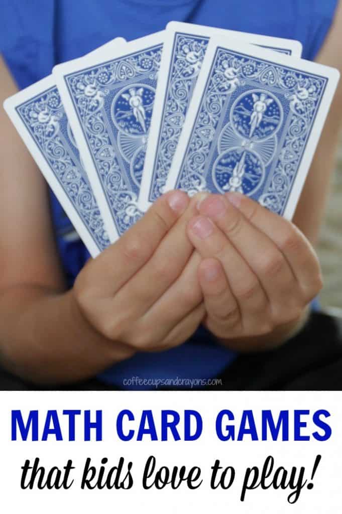 simple math card games for kids coffee cups and crayons