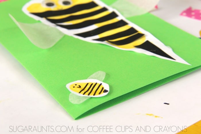 Thanks for Bee-ing my friend fingerprint and footprint craft