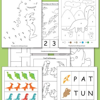 Printable Dinosaur Pack for Preschool