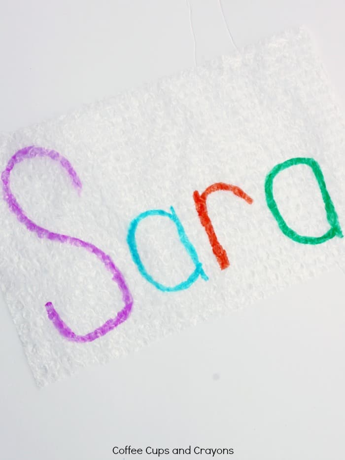 Preschool Name Writing Activity