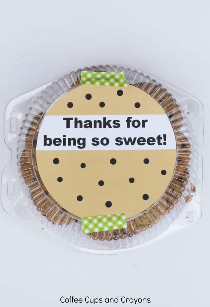 Thank You For Being So Sweet Printable Tag for Cookies!