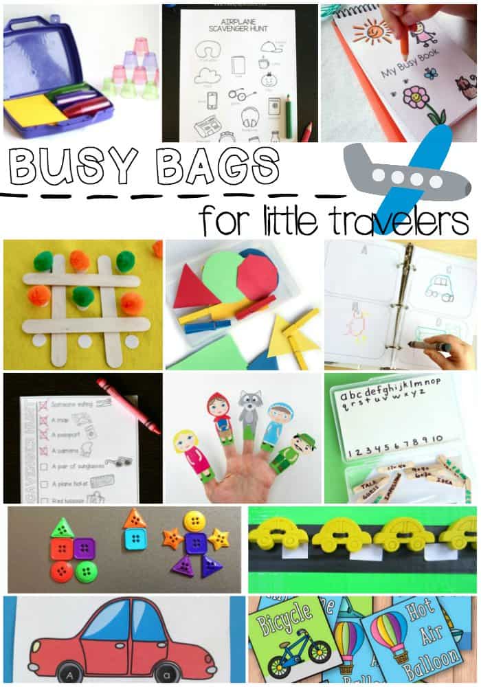 Busy Bags Perfect for Little Travelers!