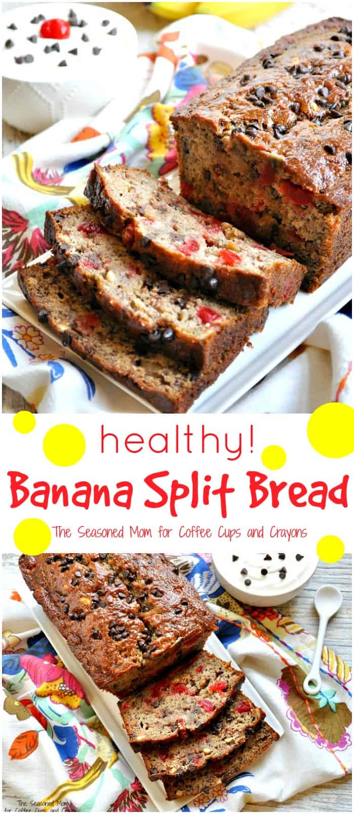 Healthy Banana Split Bread