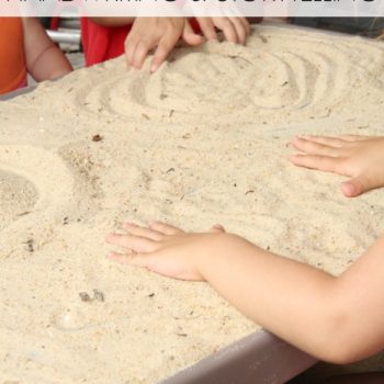 Sand Story Table for handwriting and story telling