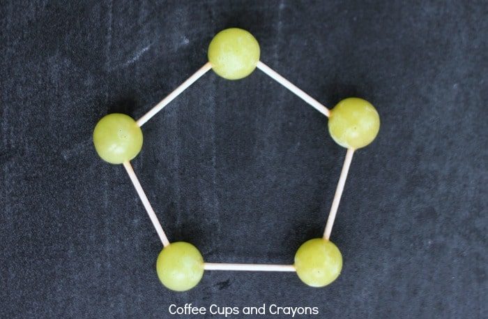 Learn about shapes with grapes! A fun activity for kids!