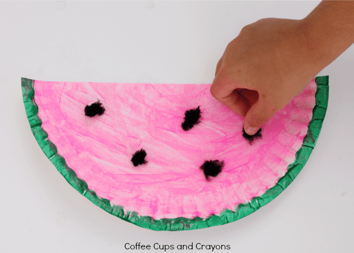 Simple Watermelon Craft for Preschool or Toddlers