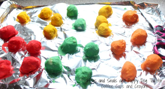 baked cotton balls with essential oils 